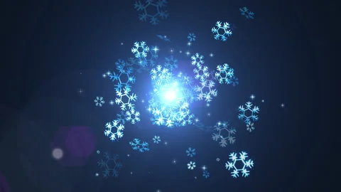 Snow flake loop animation Video stock 166084616