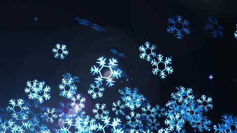Snow flake loop animation Video stock 166084642