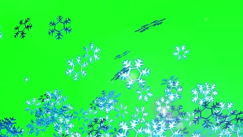 Snow flake loop animation Video stock 166085017
