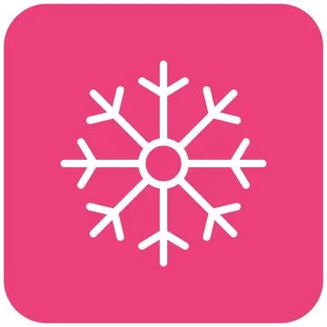 Snow Flake Vector Icon Design Illustration Stock Illustration