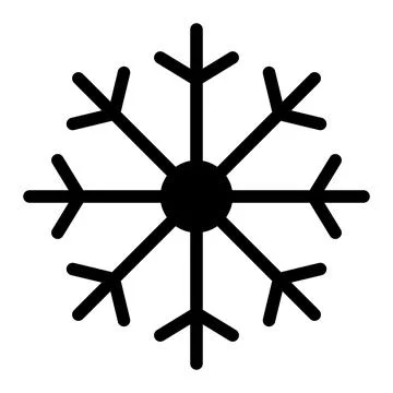 Snow Flake Vector Icon Design Illustration Stock Illustration