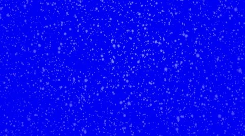 Snow Flakes 002 - Blue Light - 25 fps Stock Footage 18007049