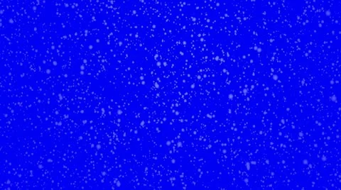 Snow Flakes 002 - Blue Light - 30 fps Stock Footage 18197326