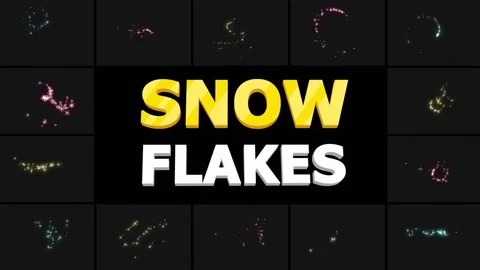 Snow Flakes 01 | After Effects Stock After Effects