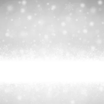 Snow flakes background with banner Stock Illustration