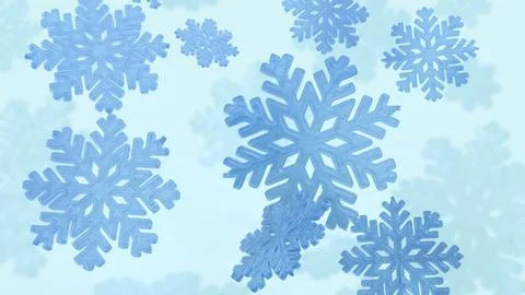 The Snow flakes  for Background concept 3d rendering.. イラスト素材