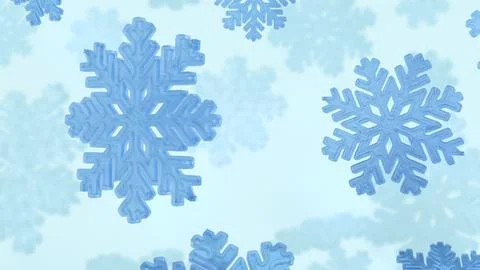 The Snow flakes  for Background concept 3d rendering.. Stockillustratie