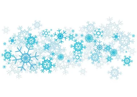 Snow flakes background Stock Illustration