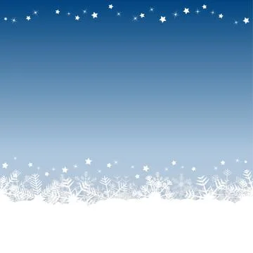 Snow flakes background Stock Illustration