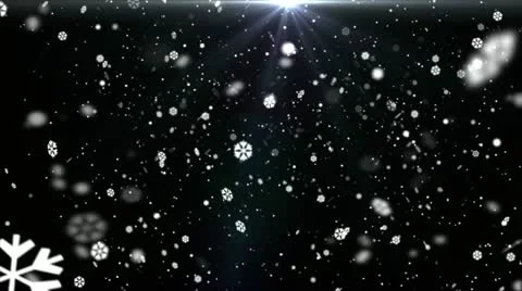 Snow Flakes Background Loop Stock Footage 22025293