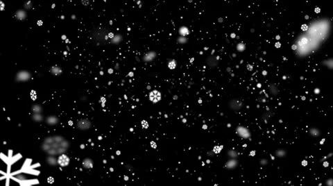 Snow Flakes Background Loop Stock Footage 24638911