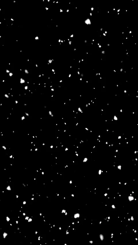 Snow flakes on black background. Winter snow effect Stock Footage 295347295