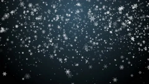 Snow Flakes in Blue Stock Footage 226367468