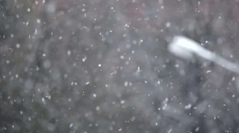 Snow flakes with depth of field Stock Footage 68816841