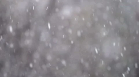 Snow flakes with depth of field Stock Footage 68817656
