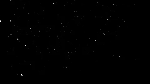 Snow flakes falling on black background. Stock Footage 114583858