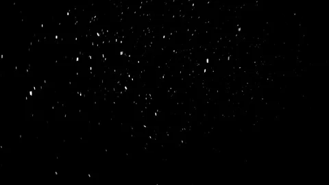 Snow flakes falling on black background. Stock Footage 114583867