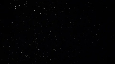 Snow flakes falling on black background. Stock Footage 114584018