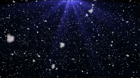 Snow flakes falling on black background. Winter weather 스톡 동영상 125517942