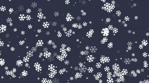 Snow flakes falling (Christmas) - looping animation Stock Footage 545274