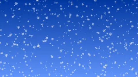 Snow flakes falling (Christmas) - looping animation Stock Footage