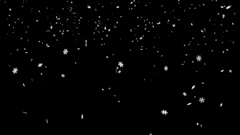 Snow flakes falling Stock Footage 82845784