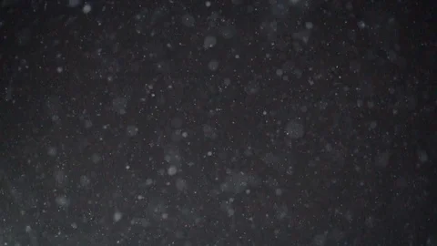 Snow flakes falling in night. Stock Footage 100949522
