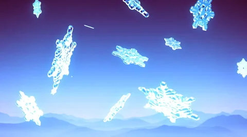 Snow flakes Video stock 909783
