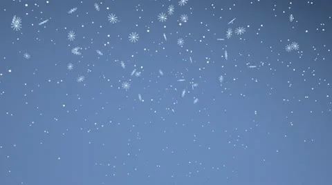 Snow flakes Stock Footage 12695227