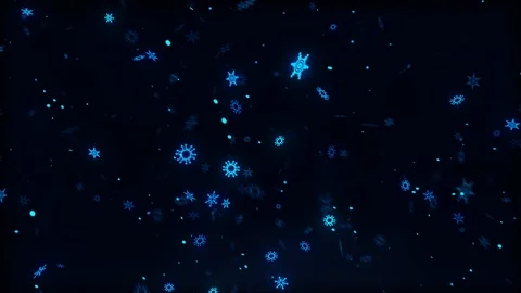 Snow flakes Vidéo 118191863