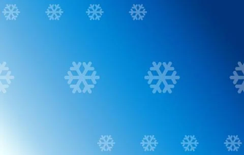 Snow Flakes On Gradient Blue Background With Space For Text Illustrazione stock