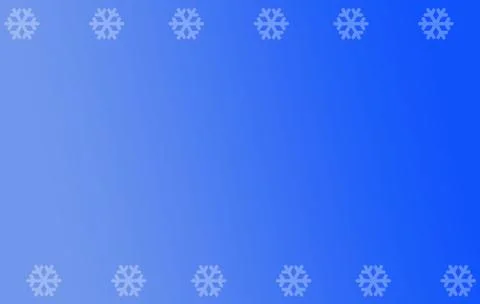 Snow Flakes On Gradient Blue Background With Space For Text Stock Illustration