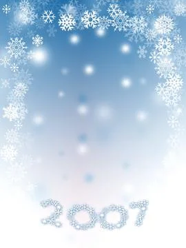 Snow flakes Stock Illustration