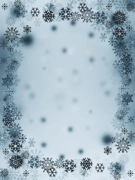 Snow flakes Stock Illustration