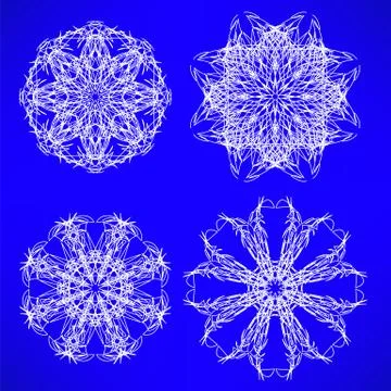 Snow Flakes Stock Illustration
