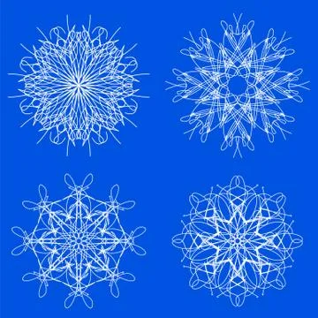 Snow Flakes Stockillustratie