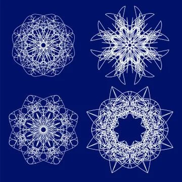 Snow Flakes Stock Illustration