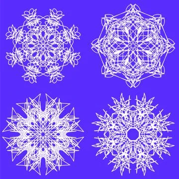 Snow Flakes Stock Illustration