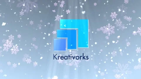 Snow Flakes Logo Stock After Effects