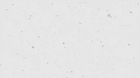 Snow Flakes Loop with Alpha Channel Video stock 283709343