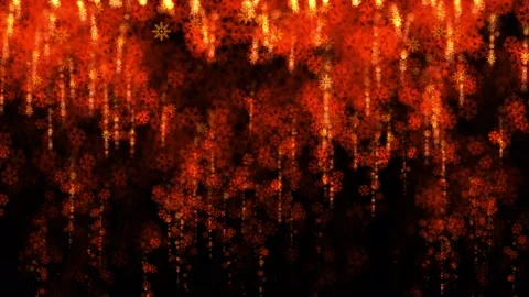 Snow flakes motion graphics with night background Stock Footage 234293636