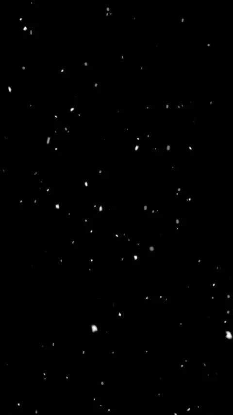Snow flakes overlay, black background. Winter, slowly falling snow effect Stock-Footage 295275187
