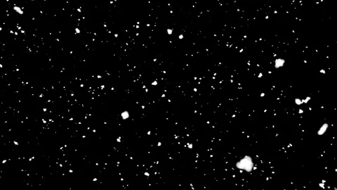 Snow flakes overlay slowly falling - snowy winter night effect vertical shot on Stock-Footage 249616564