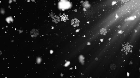 Snow Flakes Rays 2 Stock Footage 57294058