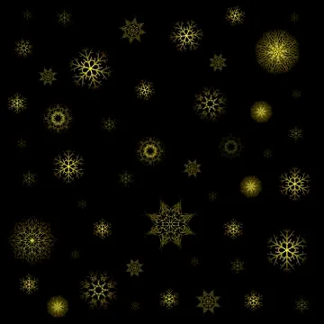 Snow Flakes Seamless Pattern. Christmas Texture 스톡 일러스트