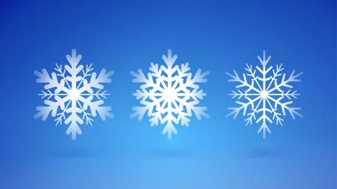 Snow Flakes Set Stock Illustration