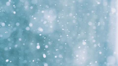 Snow flakes in slow motion Stock Footage