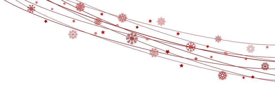Snow flakes on strings background for christmas time Stock Illustration