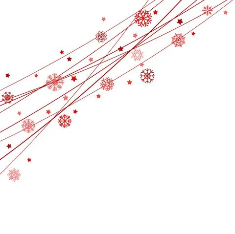Snow flakes on strings background for christmas time Stock Illustration