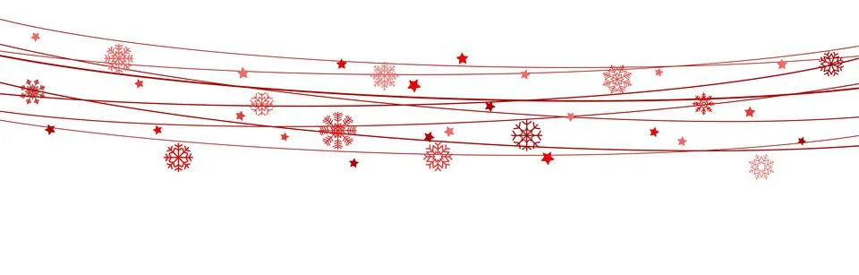 Snow flakes on strings background for christmas time 스톡 일러스트